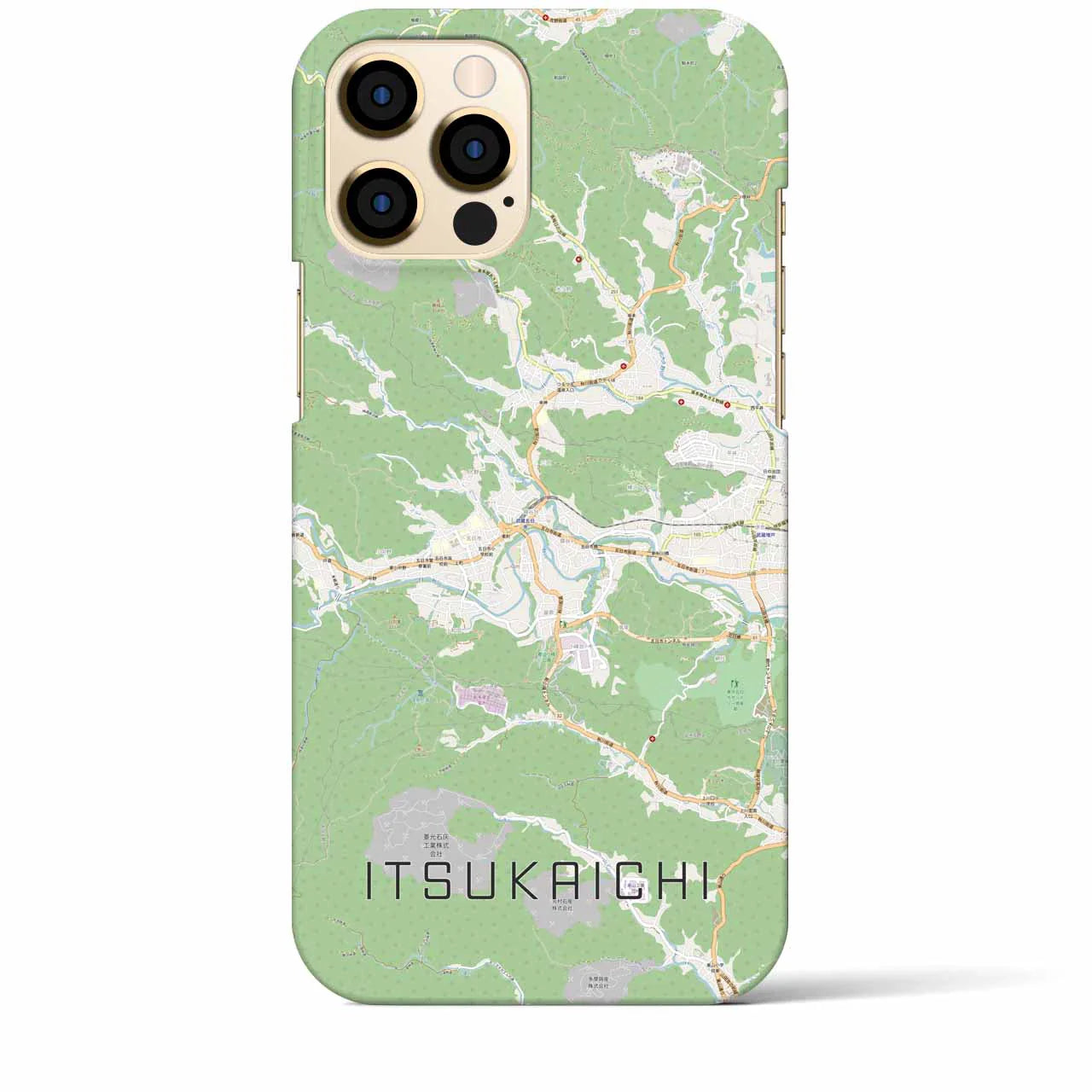 【五日市（東京都）】地図柄iPhoneケース（バックカバータイプ）