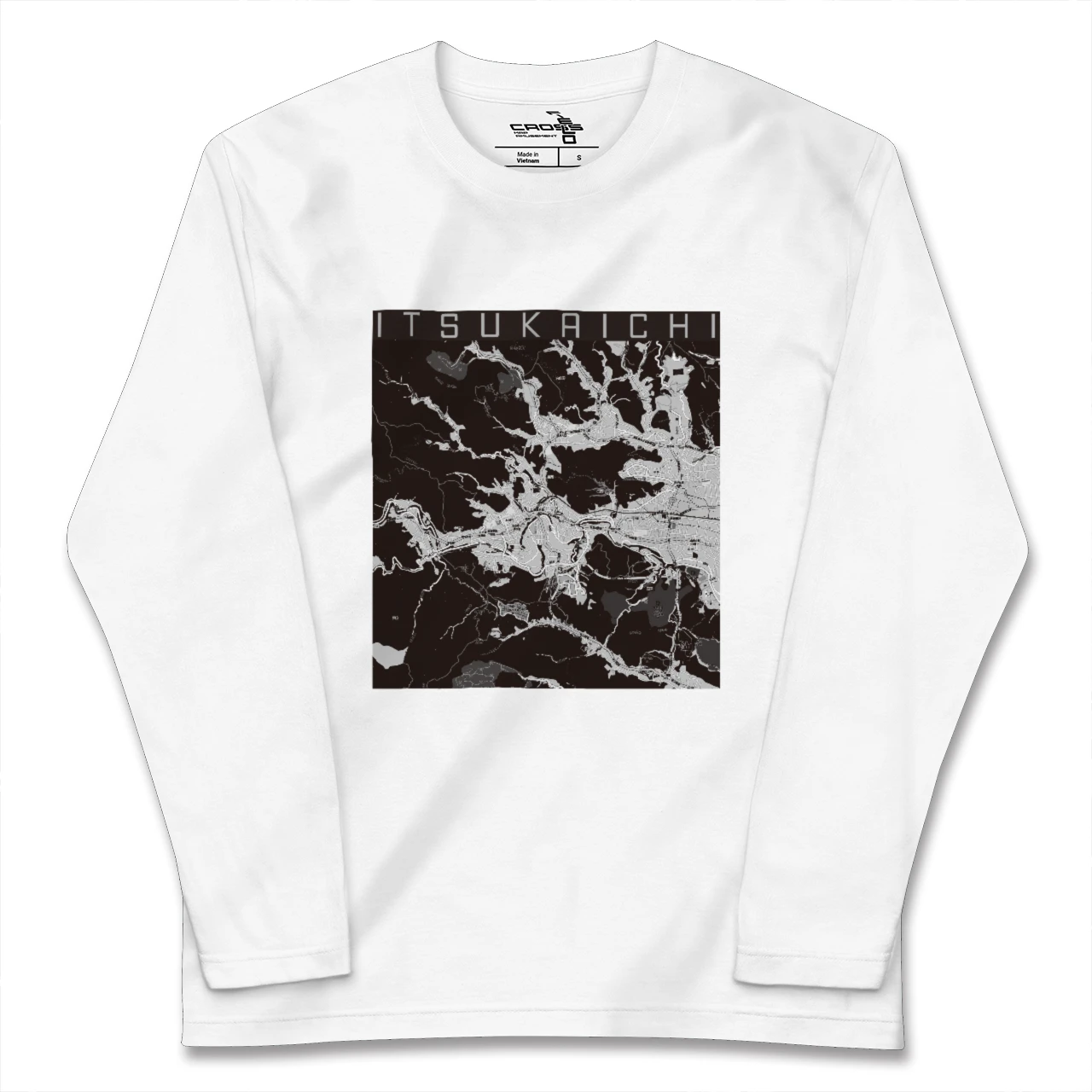 【五日市（東京都）】地図柄ロングスリーブTシャツ