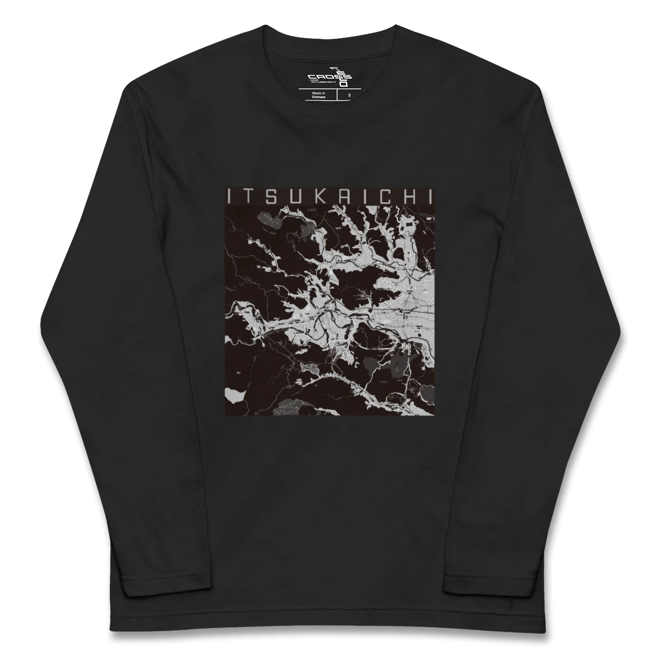 【五日市（東京都）】地図柄ロングスリーブTシャツ