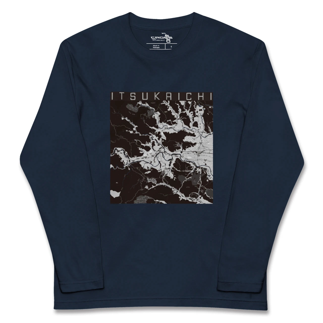 【五日市（東京都）】地図柄ロングスリーブTシャツ