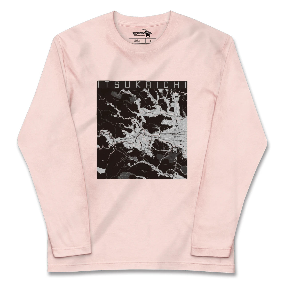 【五日市（東京都）】地図柄ロングスリーブTシャツ