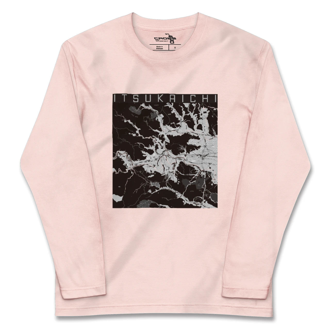 【五日市（東京都）】地図柄ロングスリーブTシャツ