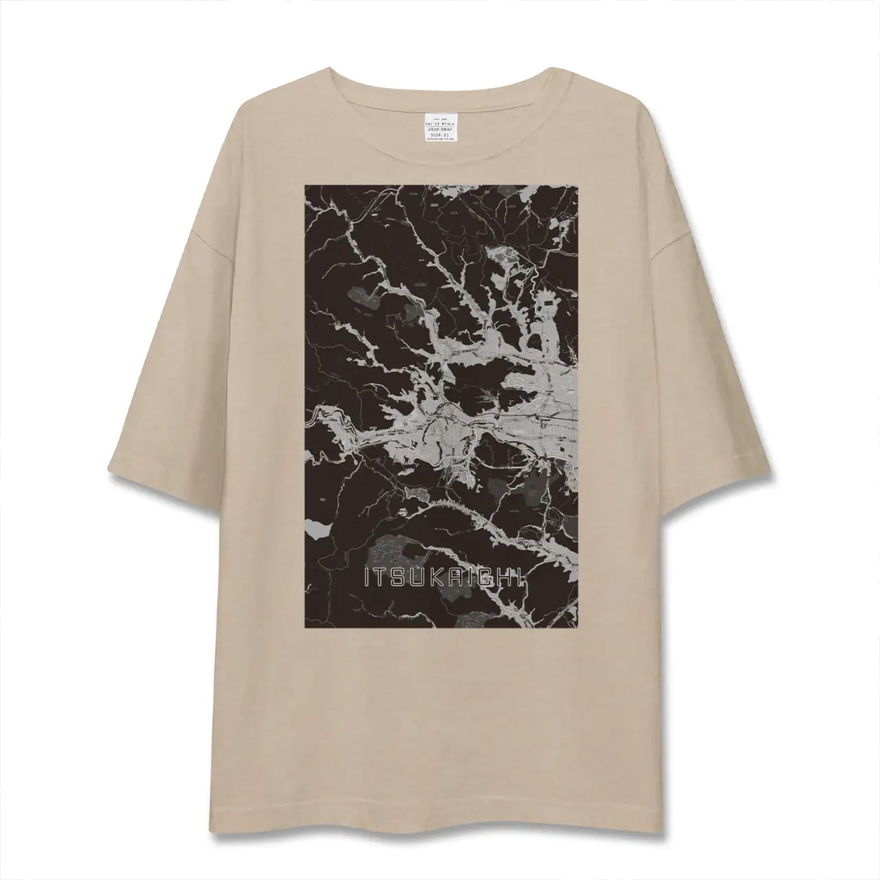 【五日市（東京都）】地図柄ビッグシルエットTシャツ
