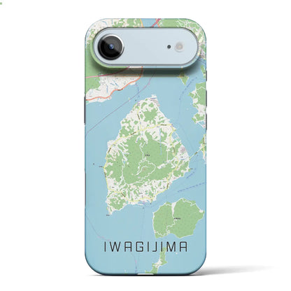 【岩城島（愛媛県）】地図柄iPhoneケース（バックカバータイプ）
