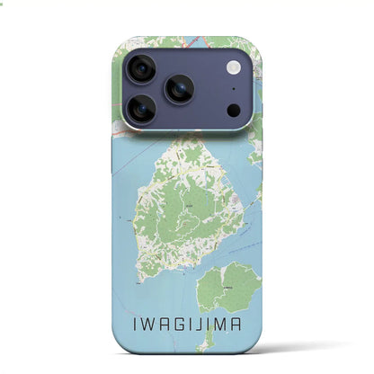 【岩城島（愛媛県）】地図柄iPhoneケース（バックカバータイプ）