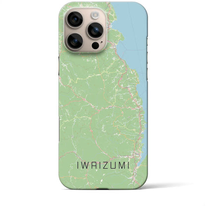 【岩泉（岩手県）】地図柄iPhoneケース（バックカバータイプ）