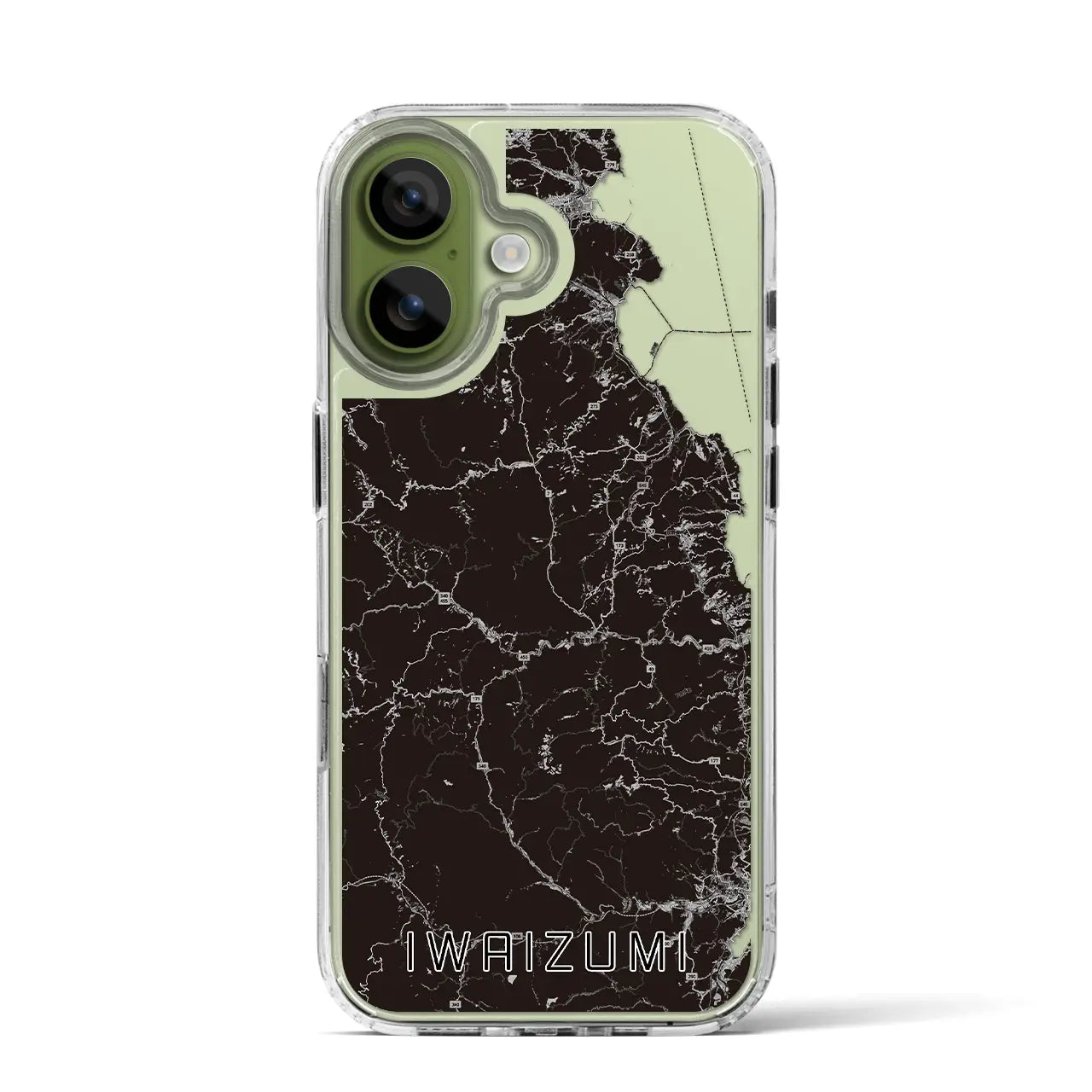 【岩泉（岩手県）】地図柄iPhoneケース（MagSafeタイプ）