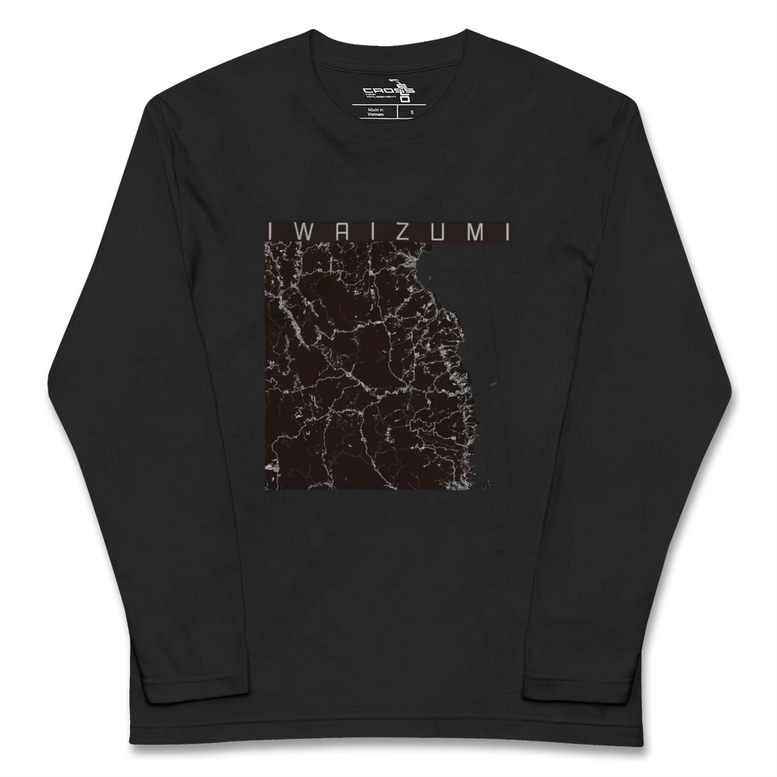 【岩泉(岩手県)】地図柄ロングスリーブTシャツ