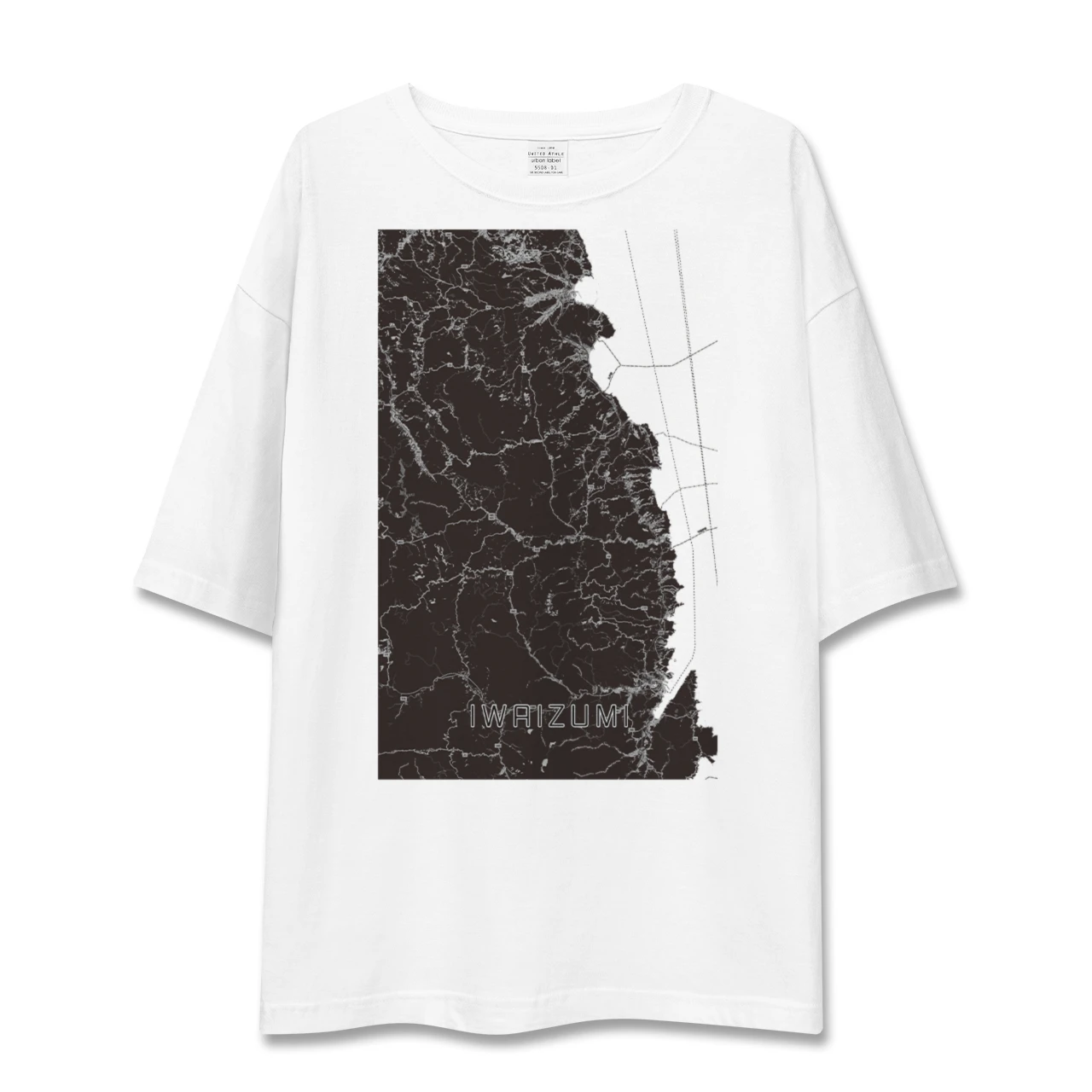 【岩泉（岩手県）】地図柄ビッグシルエットTシャツ