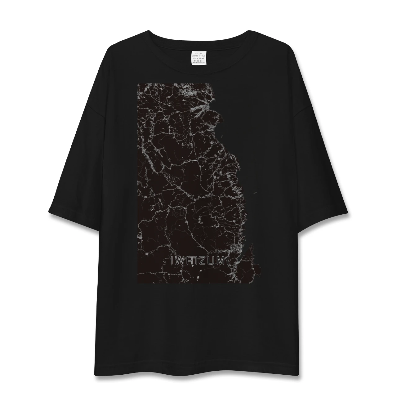 【岩泉（岩手県）】地図柄ビッグシルエットTシャツ