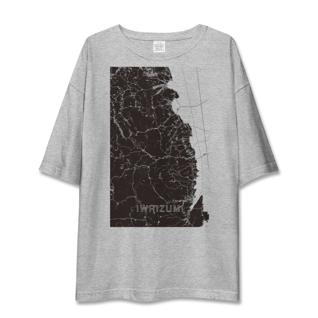 【岩泉(岩手県)】地図柄ビッグシルエットTシャツ