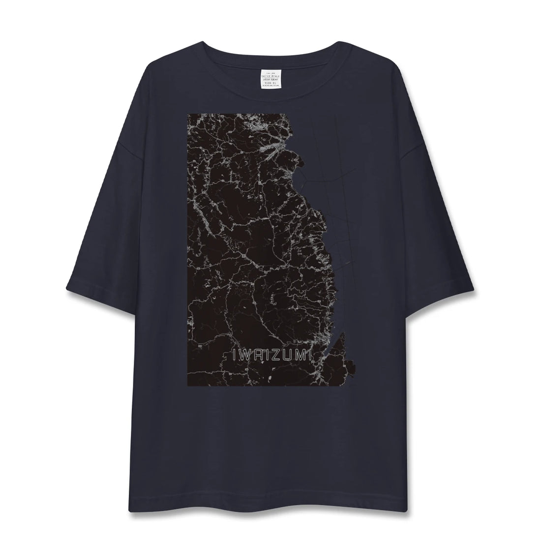 【岩泉（岩手県）】地図柄ビッグシルエットTシャツ