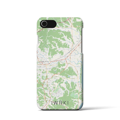 【いわき（福島県）】地図柄iPhoneケース（バックカバータイプ）