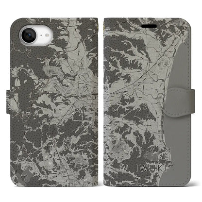 【いわき（福島県）】地図柄iPhoneケース（手帳タイプ）