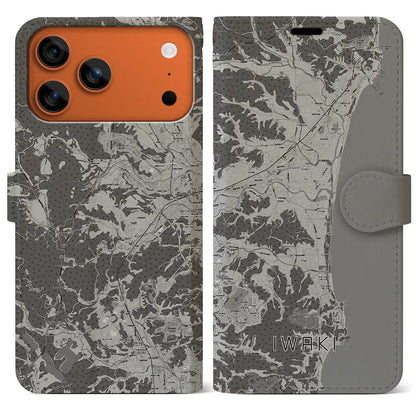 【いわき（福島県）】地図柄iPhoneケース（手帳タイプ）