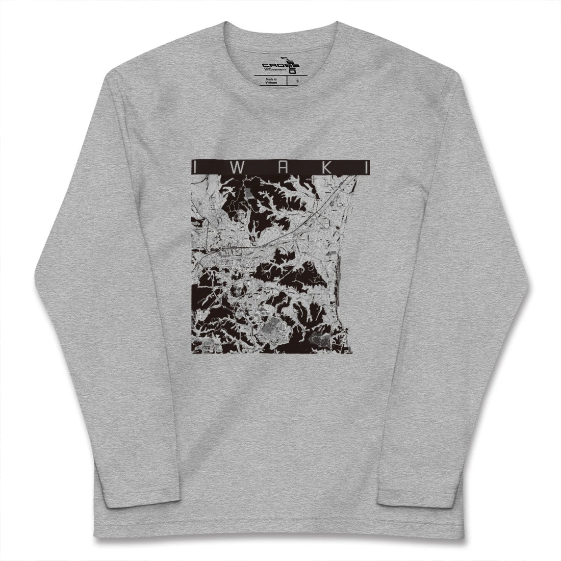【いわき（福島県）】地図柄ロングスリーブTシャツ