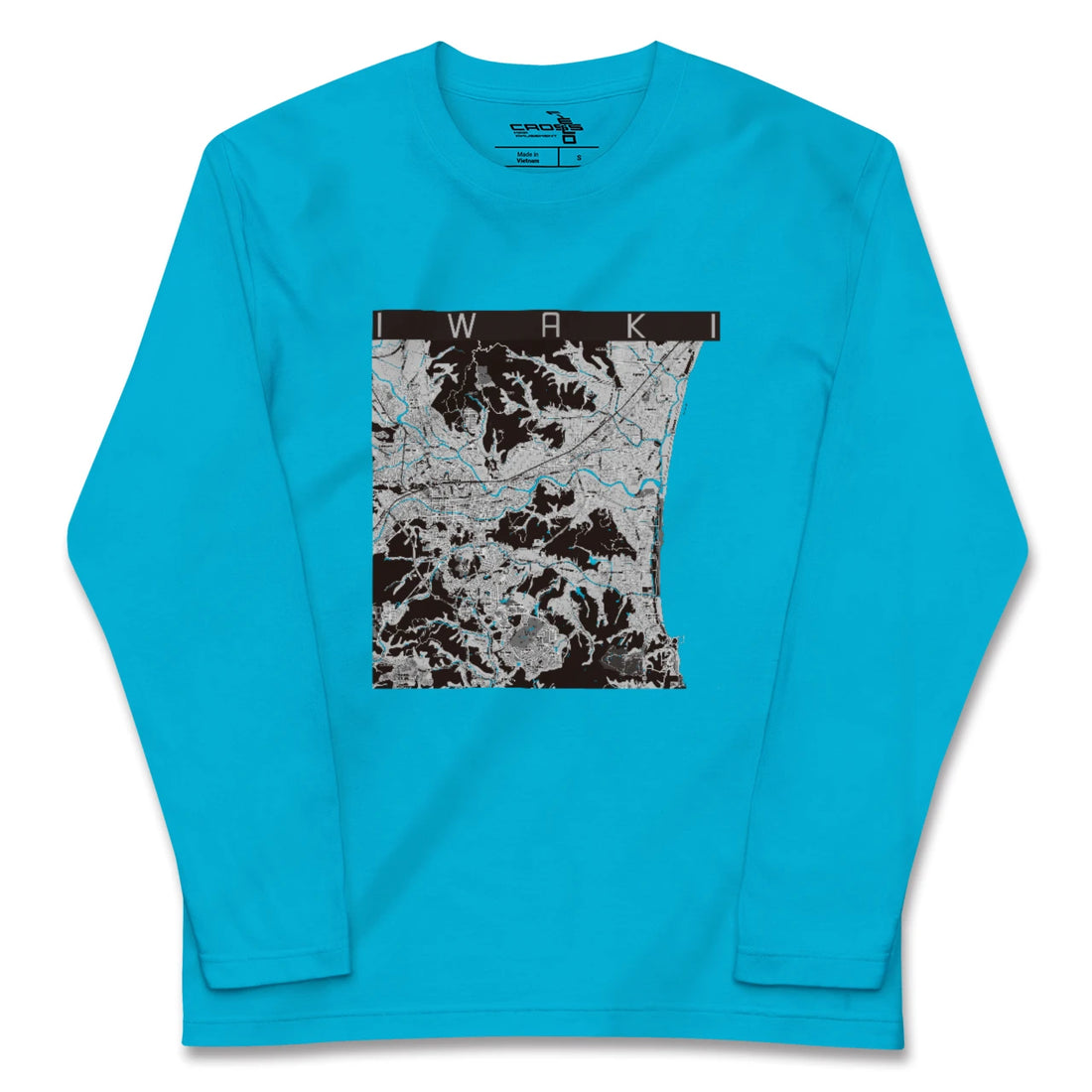 【いわき(福島県)】地図柄ロングスリーブTシャツ
