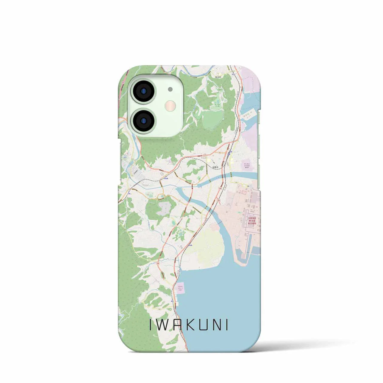 【岩国（山口県）】地図柄iPhoneケース（バックカバータイプ）