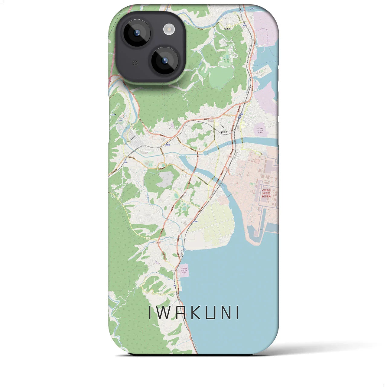 【岩国（山口県）】地図柄iPhoneケース（バックカバータイプ）