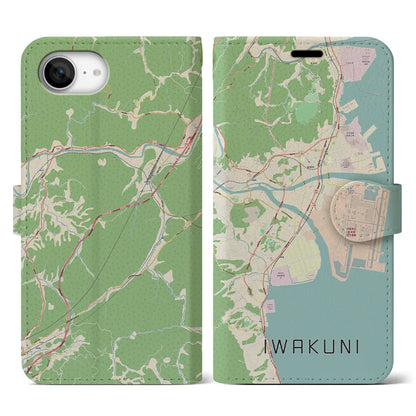 【岩国（山口県）】地図柄iPhoneケース（手帳タイプ）