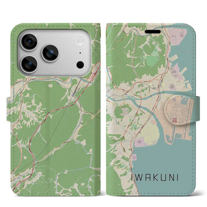 【岩国（山口県）】地図柄iPhoneケース（手帳タイプ）