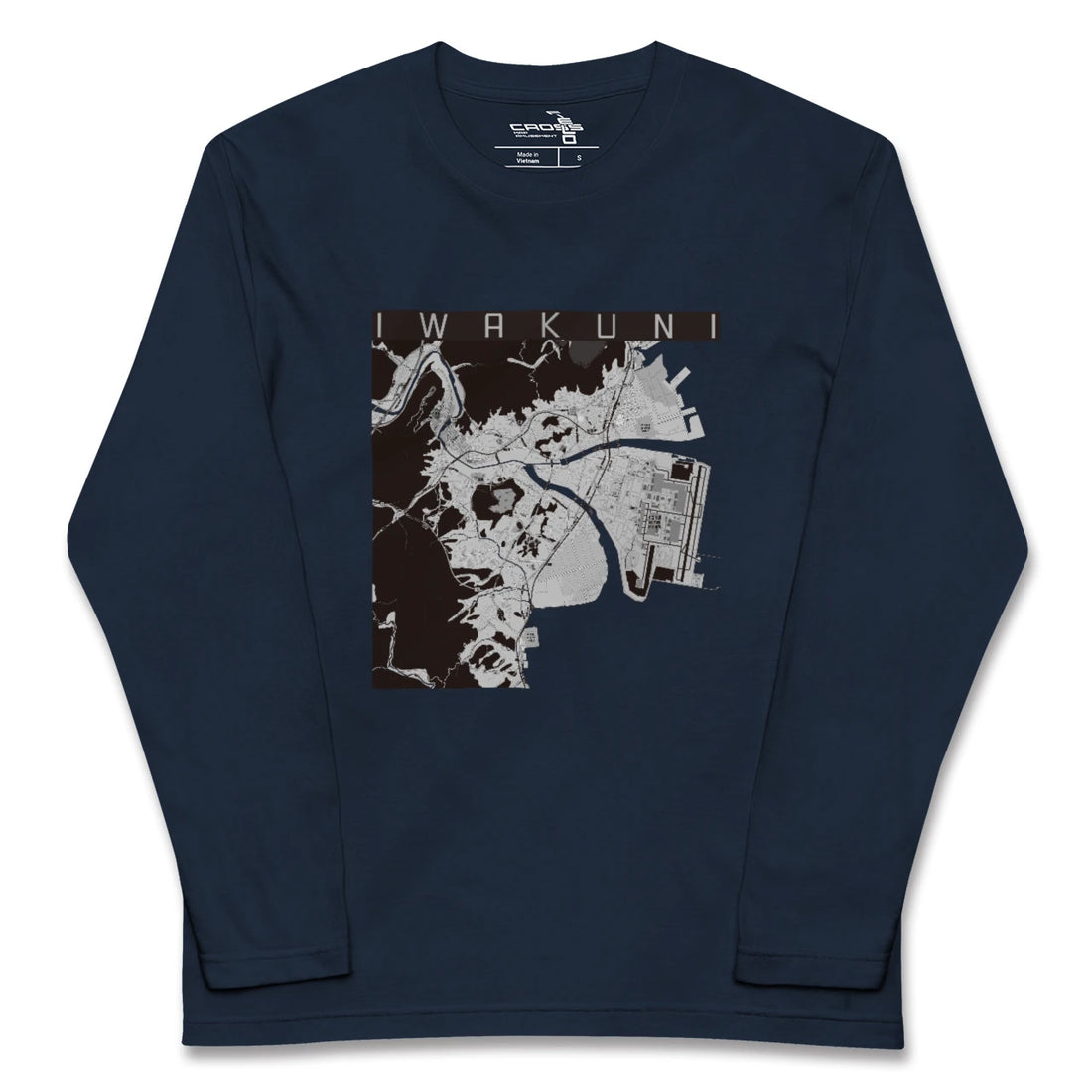 【岩国（山口県）】地図柄ロングスリーブTシャツ