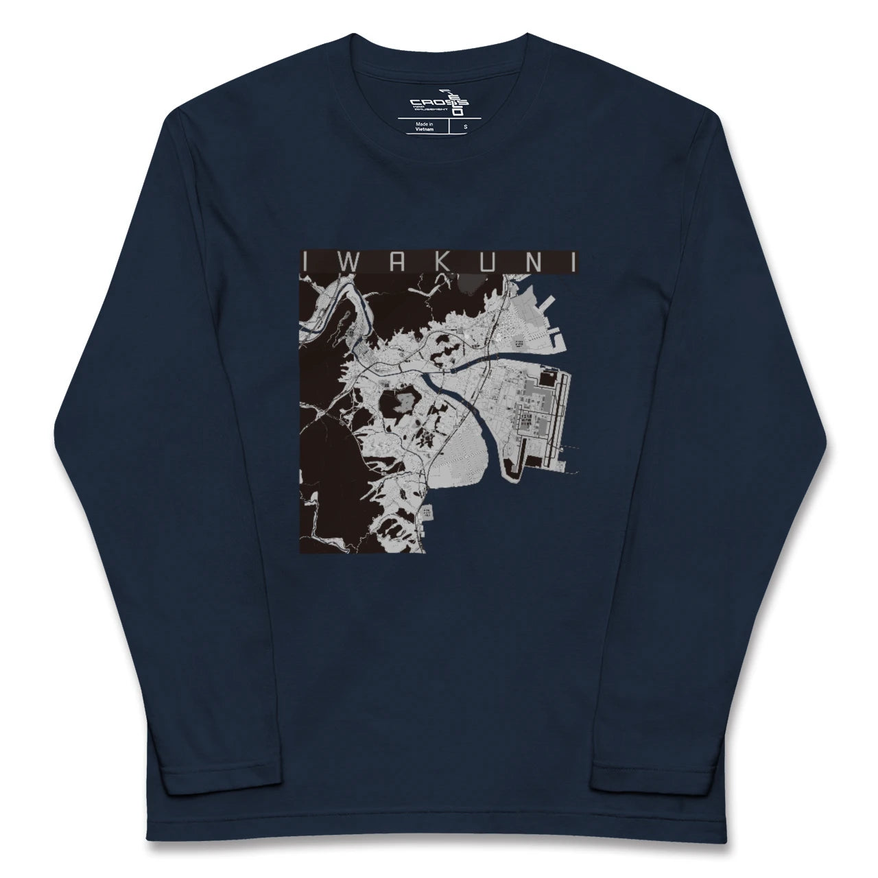 【岩国（山口県）】地図柄ロングスリーブTシャツ