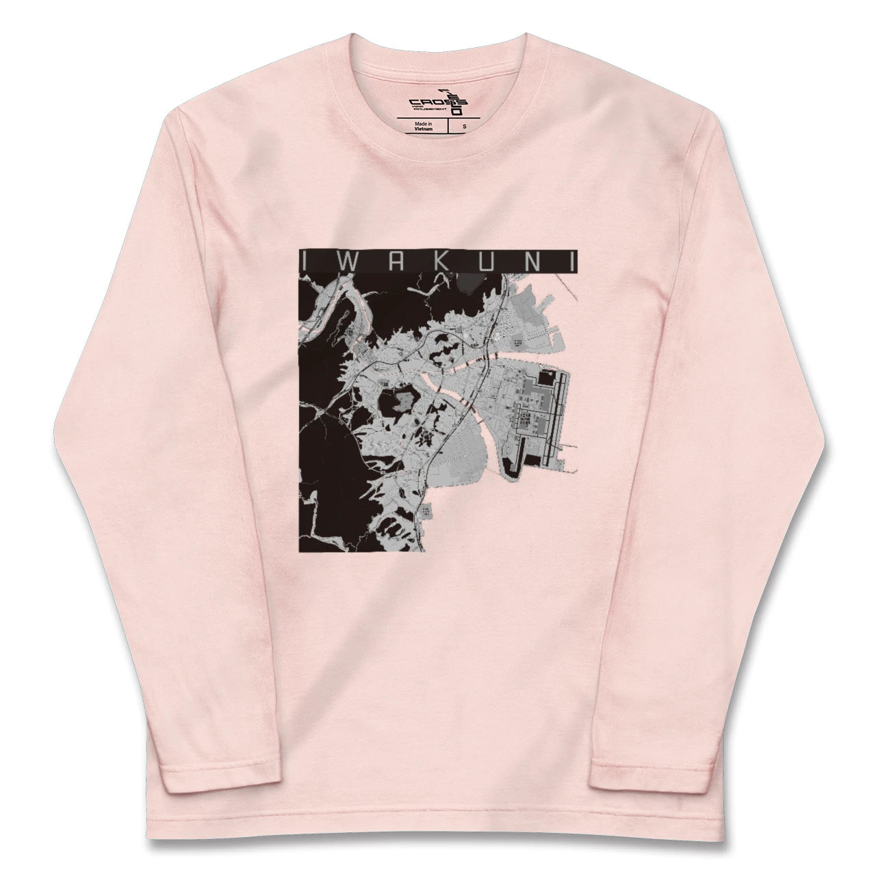 【岩国（山口県）】地図柄ロングスリーブTシャツ