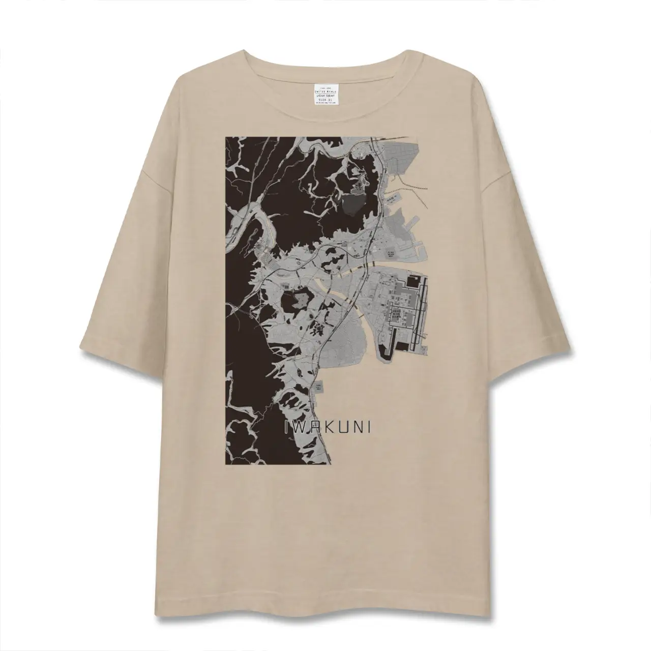 【岩国（山口県）】地図柄ビッグシルエットTシャツ