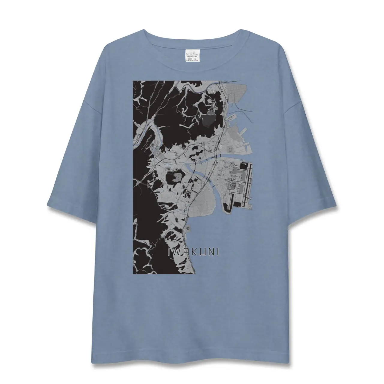 【岩国（山口県）】地図柄ビッグシルエットTシャツ