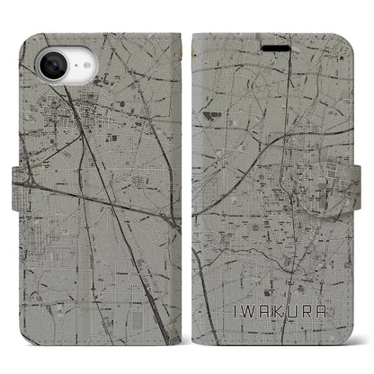 【岩倉（愛知県）】地図柄iPhoneケース（手帳タイプ）