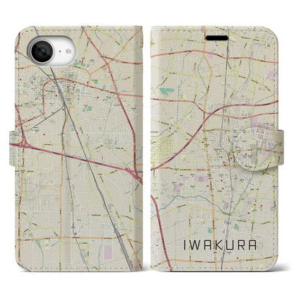 【岩倉（愛知県）】地図柄iPhoneケース（手帳タイプ）