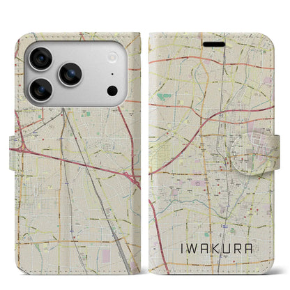【岩倉（愛知県）】地図柄iPhoneケース（手帳タイプ）