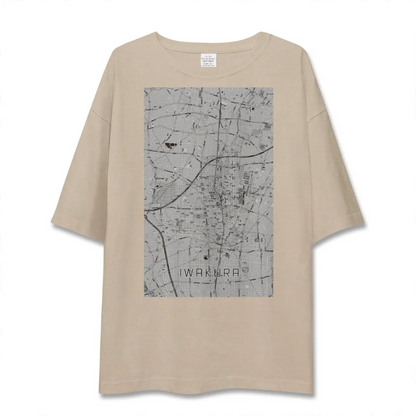 【岩倉（愛知県）】地図柄ビッグシルエットTシャツ