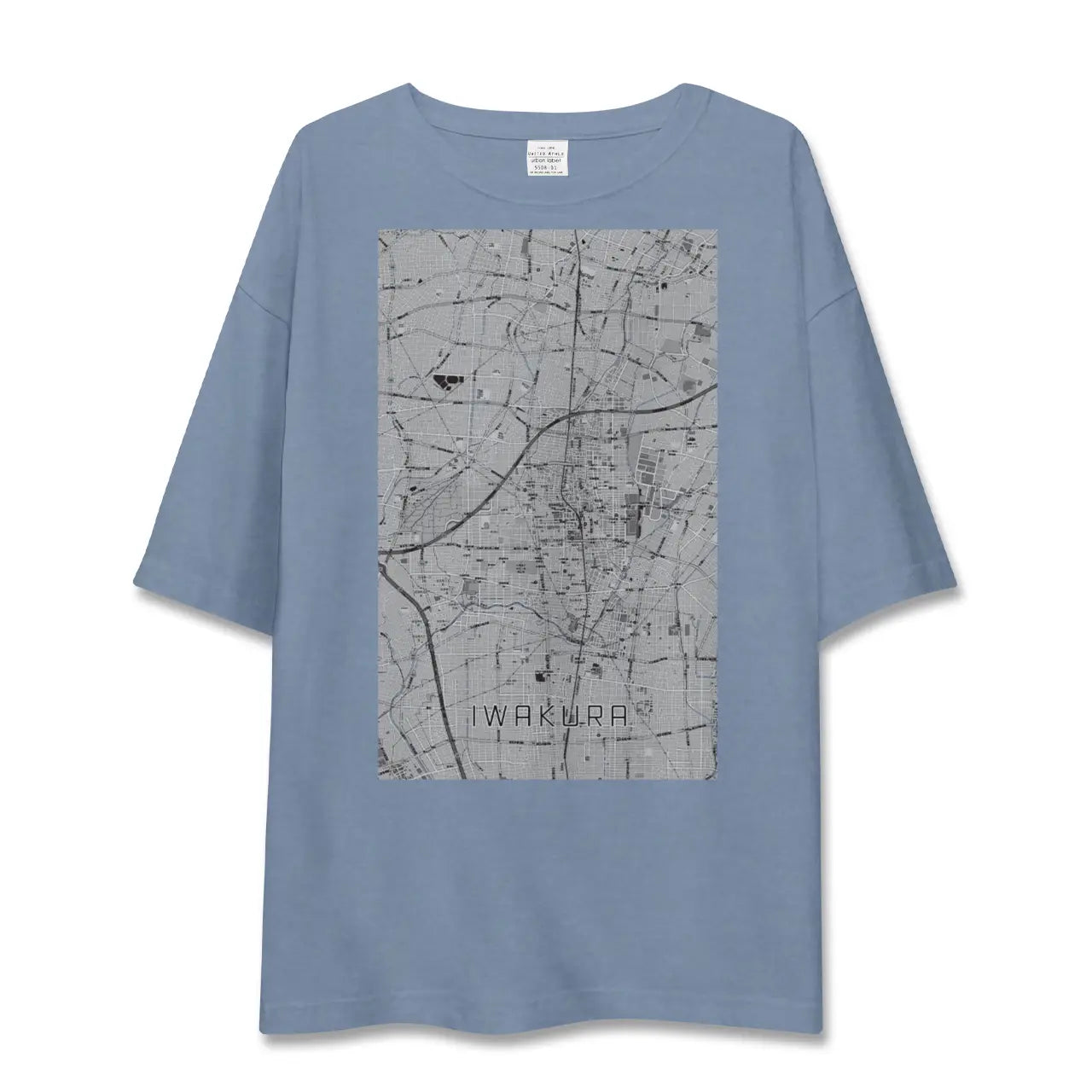 【岩倉（愛知県）】地図柄ビッグシルエットTシャツ