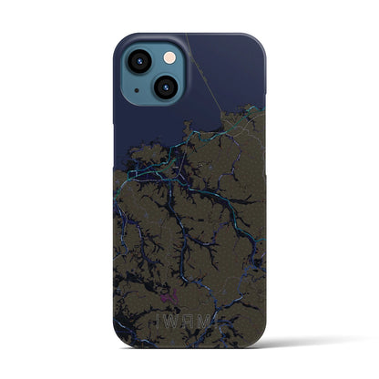 【岩美（鳥取県）】地図柄iPhoneケース（バックカバータイプ）