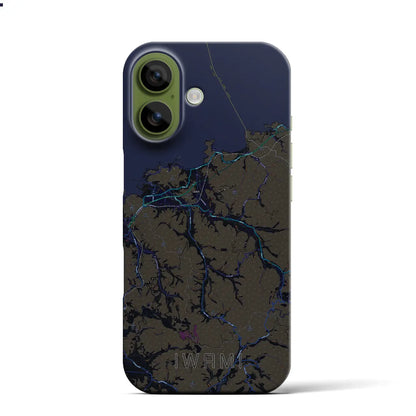 【岩美（鳥取県）】地図柄iPhoneケース（バックカバータイプ）