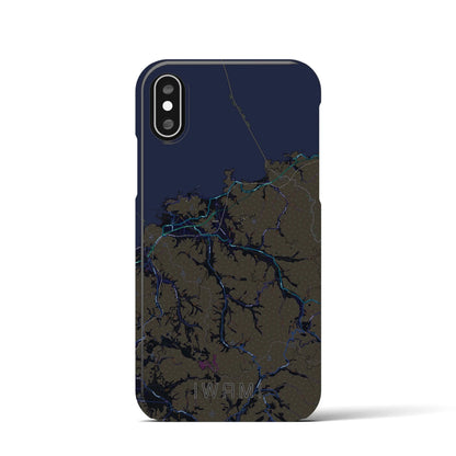 【岩美（鳥取県）】地図柄iPhoneケース（バックカバータイプ）