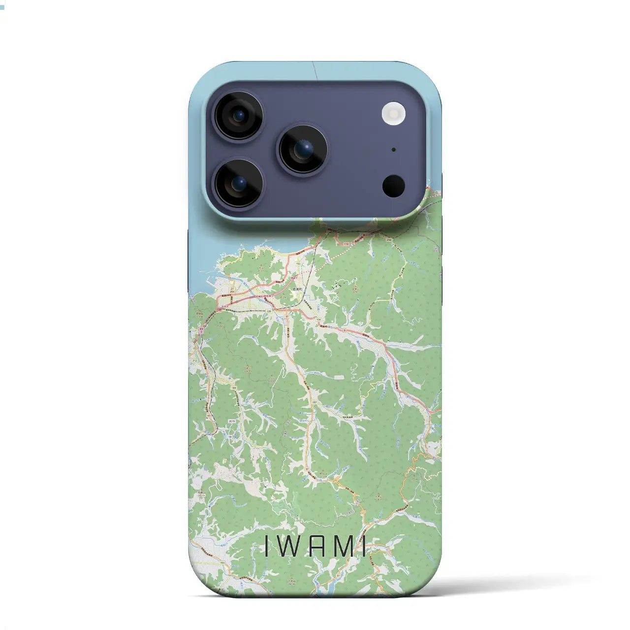 【岩美（鳥取県）】地図柄iPhoneケース（バックカバータイプ）