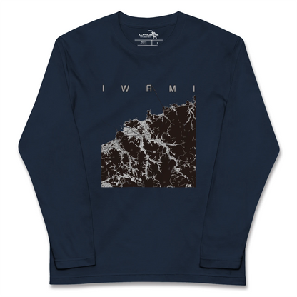 【岩美（鳥取県）】地図柄ロングスリーブTシャツ