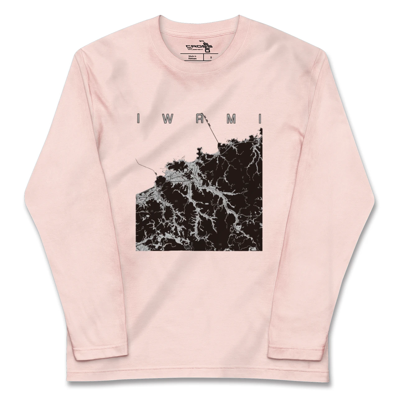 【岩美（鳥取県）】地図柄ロングスリーブTシャツ