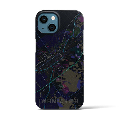 【岩見沢（北海道）】地図柄iPhoneケース（バックカバータイプ）