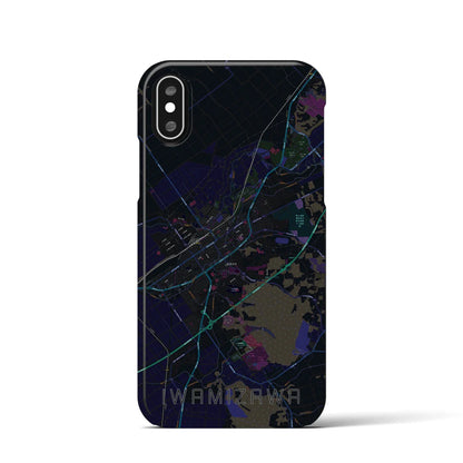 【岩見沢（北海道）】地図柄iPhoneケース（バックカバータイプ）