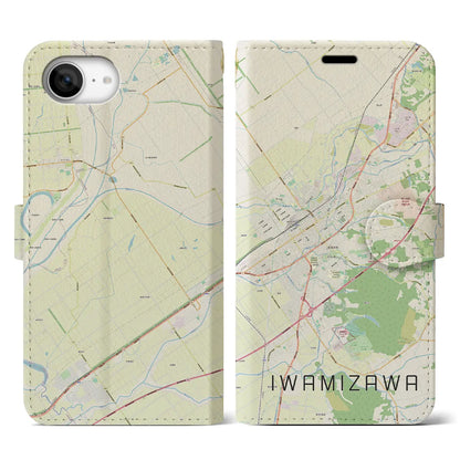【岩見沢（北海道）】地図柄iPhoneケース（手帳タイプ）