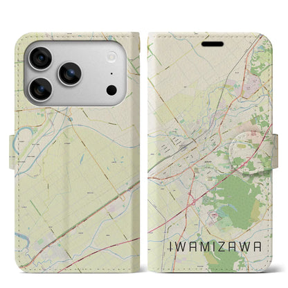 【岩見沢（北海道）】地図柄iPhoneケース（手帳タイプ）