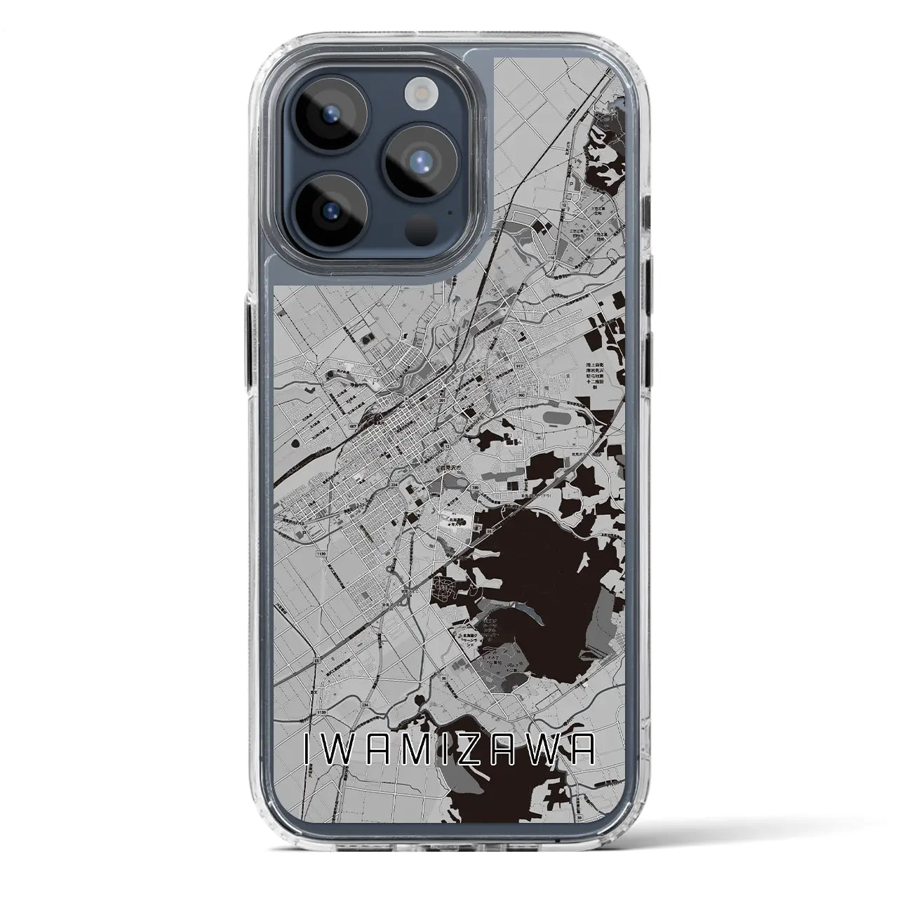 【岩見沢（北海道）】地図柄iPhoneケース（MagSafeタイプ）