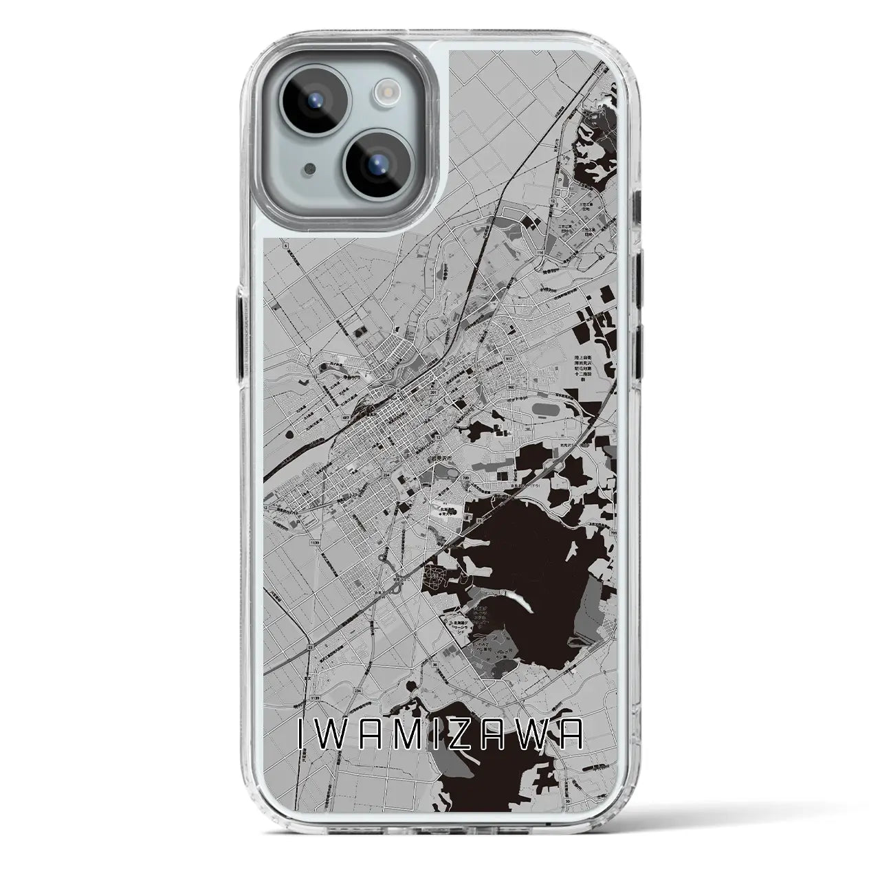 【岩見沢（北海道）】地図柄iPhoneケース（MagSafeタイプ）