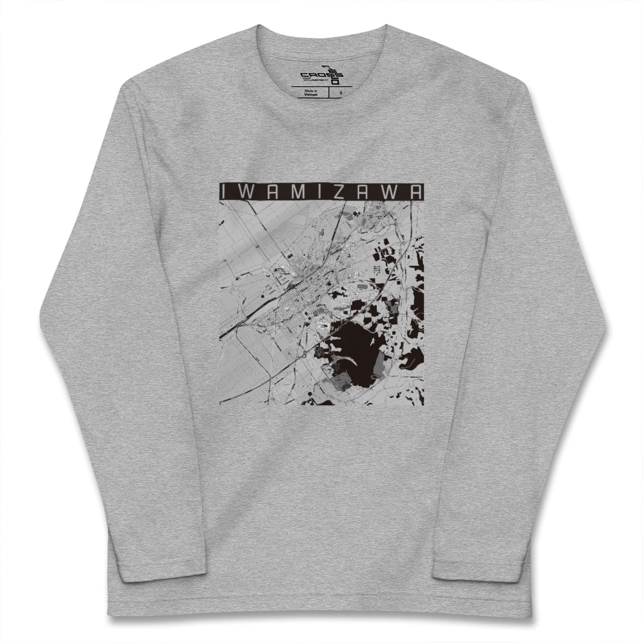 【岩見沢（北海道）】地図柄ロングスリーブTシャツ