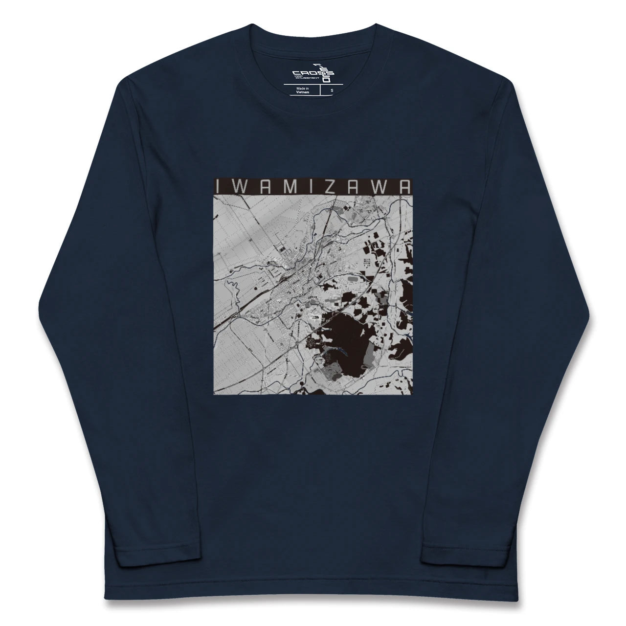 【岩見沢（北海道）】地図柄ロングスリーブTシャツ