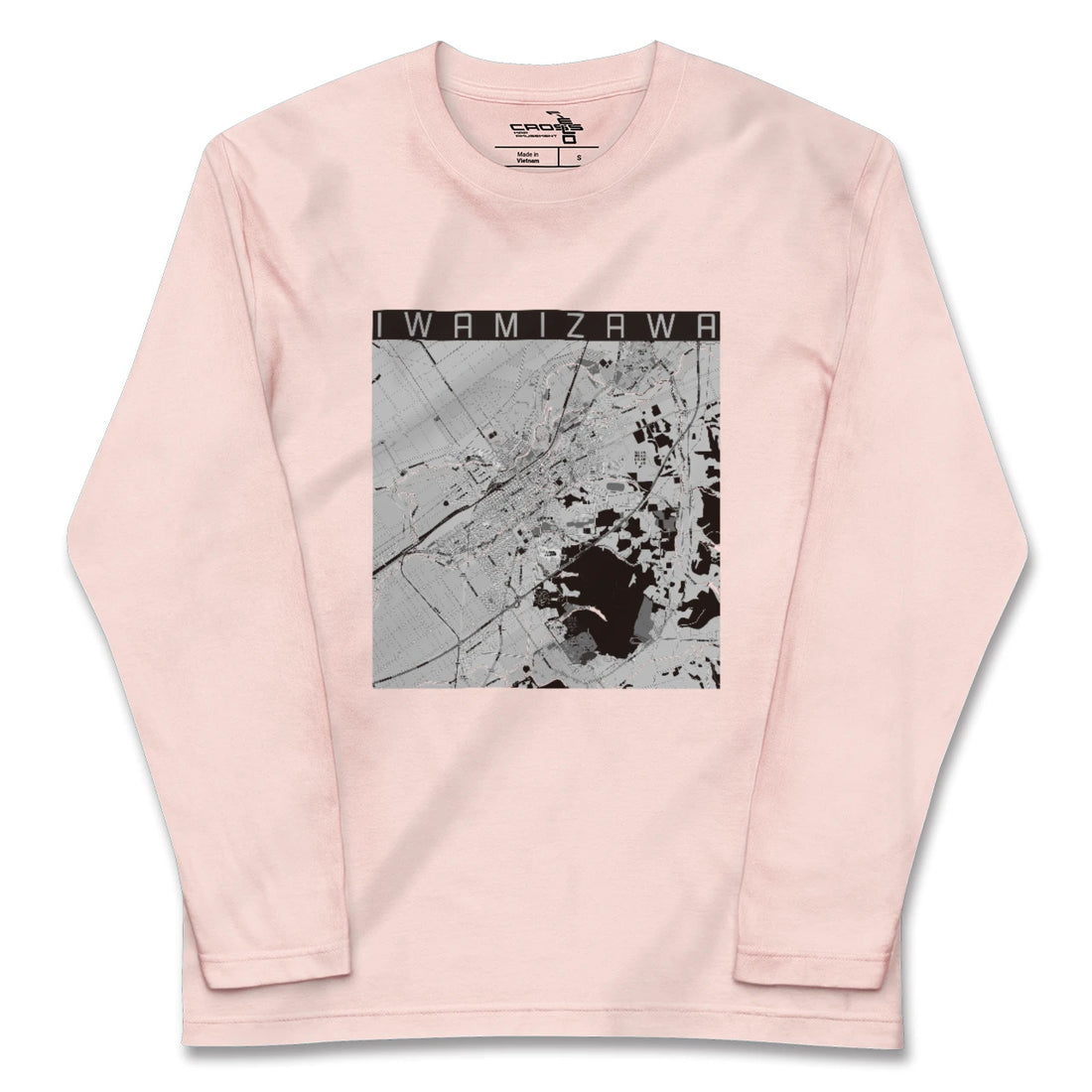 【岩見沢（北海道）】地図柄ロングスリーブTシャツ